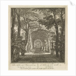 Covered path given to the input / View of the park / Duck pond / Large pond by Isaac de Moucheron