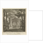 Covered path given to the input / View of the park / Duck pond / Large pond by Isaac de Moucheron