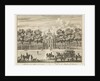 Castle Heemstede, Square and stables, Sight from Starrenbos by Isaac de Moucheron