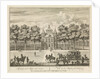 Castle Heemstede, Square and stables, Sight from Starrenbos by Isaac de Moucheron