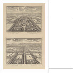 View of Slot Zeist with gardens, view toward Bunnik, on the horizon a tower at Amersfoort by Daniël Stopendaal