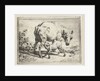 Ewe with two lambs by Adriaen van de Velde