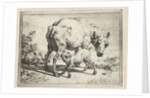 Ewe with two lambs by Adriaen van de Velde