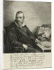 Portrait of Reinier Wybrands Wybma, baptist preacher by Jacob Adriaensz. Backer
