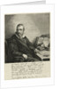 Portrait of Reinier Wybrands Wybma, baptist preacher by Jacob Adriaensz. Backer