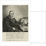 Portrait of Reinier Wybrands Wybma, baptist preacher by Jacob Adriaensz. Backer