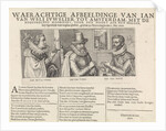 Portraits of Jan van Wely and his two assassins by Crispijn van de Passe I