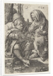 Couple making music by Lucas van Leyden