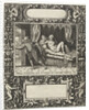Picture frame with an elongated cartouche with rounded sides by Theodor de Bry