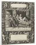Picture frame with an elongated cartouche with rounded sides by Theodor de Bry