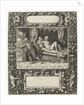 Picture frame with an elongated cartouche with rounded sides by Theodor de Bry