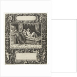 Picture frame with an elongated cartouche with rounded sides by Theodor de Bry