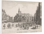 View of the Market Square with the Town Hall in Haarlem by Pieter Jansz. Saenredam