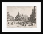 View of the Market Square with the Town Hall in Haarlem by Pieter Jansz. Saenredam