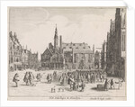 View of the Market Square with the Town Hall in Haarlem by Pieter Jansz. Saenredam