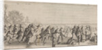 Skaters on the ice by Cornelis Willemsz Blaeu-Laken