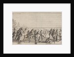 Skaters on the ice by Cornelis Willemsz Blaeu-Laken
