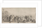 Skaters on the ice by Cornelis Willemsz Blaeu-Laken