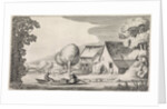 Farmer and his wife in a rowing boat by Jan van de Velde II
