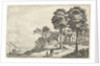 Travellers on a path to a village by Jan van de Velde II