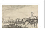 View of Rome with the Tiber and the Ponte Sisto, Italy by Jan van de Velde II