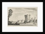 View of the ruins of Huis ter Kleef, Haarlem by Robert de Baudous