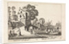 Village view with activity on the water: April by Jan van de Velde II
