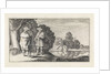 Two pilgrims at a pond by Claes Jansz. Visscher II
