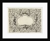 Cartouche surrounded by moresque motives by Hieronymus Cock