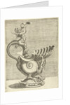 Jug in the form of a snail shell with a spout in a clamshell design by Hieronymus Cock