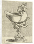 Nautilus Goblet, resting on the back of a satyr by Hieronymus Cock