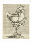Nautilus Goblet, resting on the back of a satyr by Hieronymus Cock