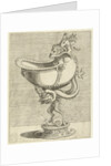 Nautilus Goblet, resting on the back of a satyr by Hieronymus Cock