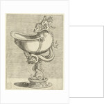 Nautilus Goblet, resting on the back of a satyr by Hieronymus Cock
