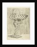 Scale in the form of a shell, supported by a mermaid and a merman by Hieronymus Cock