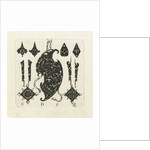 S-shaped shield between ten ornaments by Guillaume de la Quewellerie