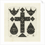Cross between eight ornaments by Guillaume de la Quewellerie