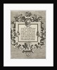 square cartouche with a quote from Seneca by Gerard de Jode