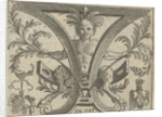 Sater, sitting in scrollwork by Anonymous