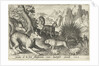 Wild boar, fox, beaver, porcupine in Frogs by Nicolaes de Bruyn