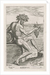 River god Rhenus by Philips Galle
