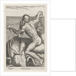 Sea God Oceanus by Philips Galle