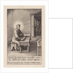 Ignatius Loyola surrounded by divine light by Hieronymus Wierix