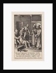 Miraculous healing by Ignatius Loyola of a man who hanged himself by Hieronymus Wierix