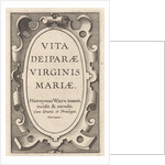 Cartouche with title by Hieronymus Wierix