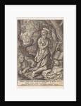 St. Jerome as a penitent in the desert by Hieronymus Wierix