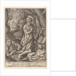 St. Jerome as a penitent in the desert by Hieronymus Wierix