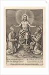 Risen Christ with Peter and Paul by Hieronymus Wierix