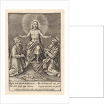 Risen Christ with Peter and Paul by Hieronymus Wierix