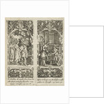 Rebecca and Eliezer at the well, Esau sells his birthright by Anonymous